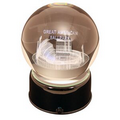 Crystal Ball Music Box w/ Laser Image - Great American Ballpark